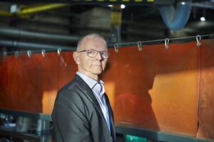 Portrætbillede af Torben Larsen, medejer af Give Steel.